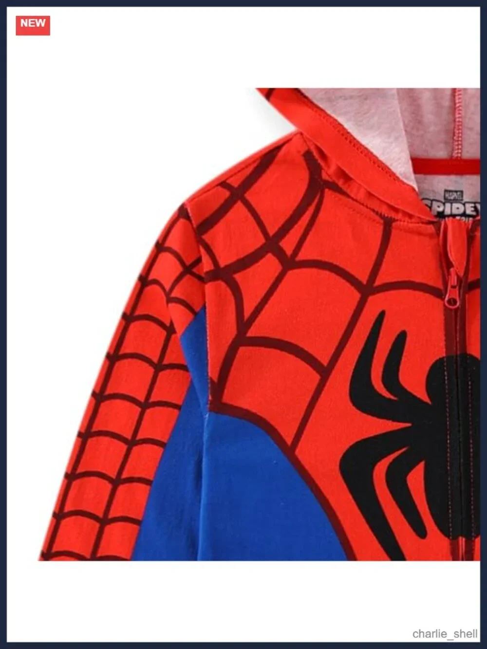 Toddler Boys Spider-Man Cosplay Hooded Coverall